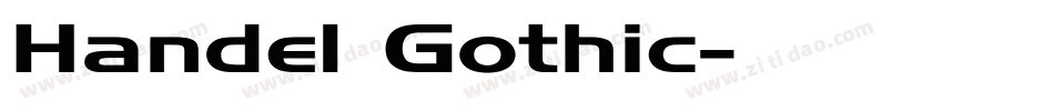 Handel Gothic字体转换